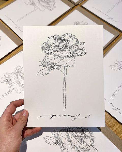 Peony Print