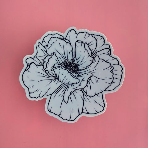Peony Sticker