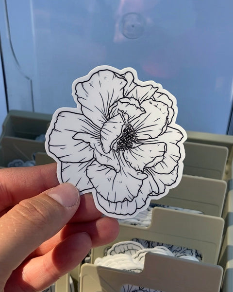 Peony Sticker