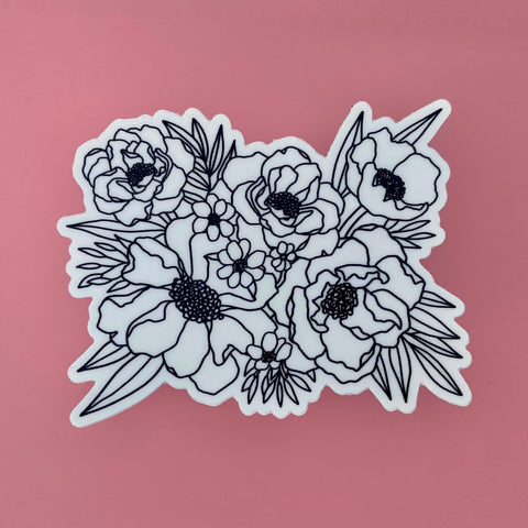 Simple Floral Bouquet Sticker